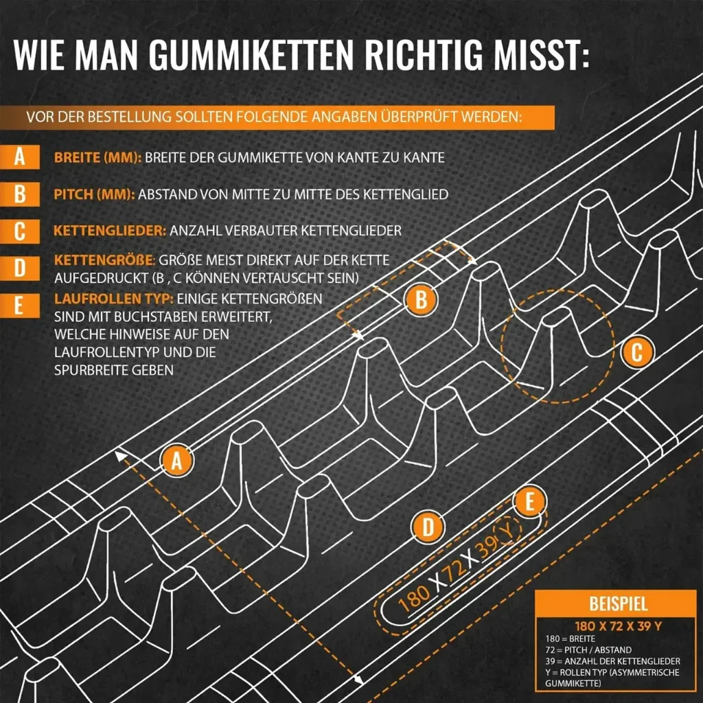 Gummikette 230x48x70 | Kostenloser Versand & Garantie