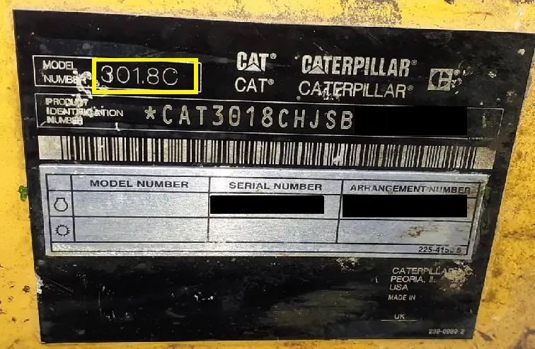 CATERPILLAR 301.8C JSB