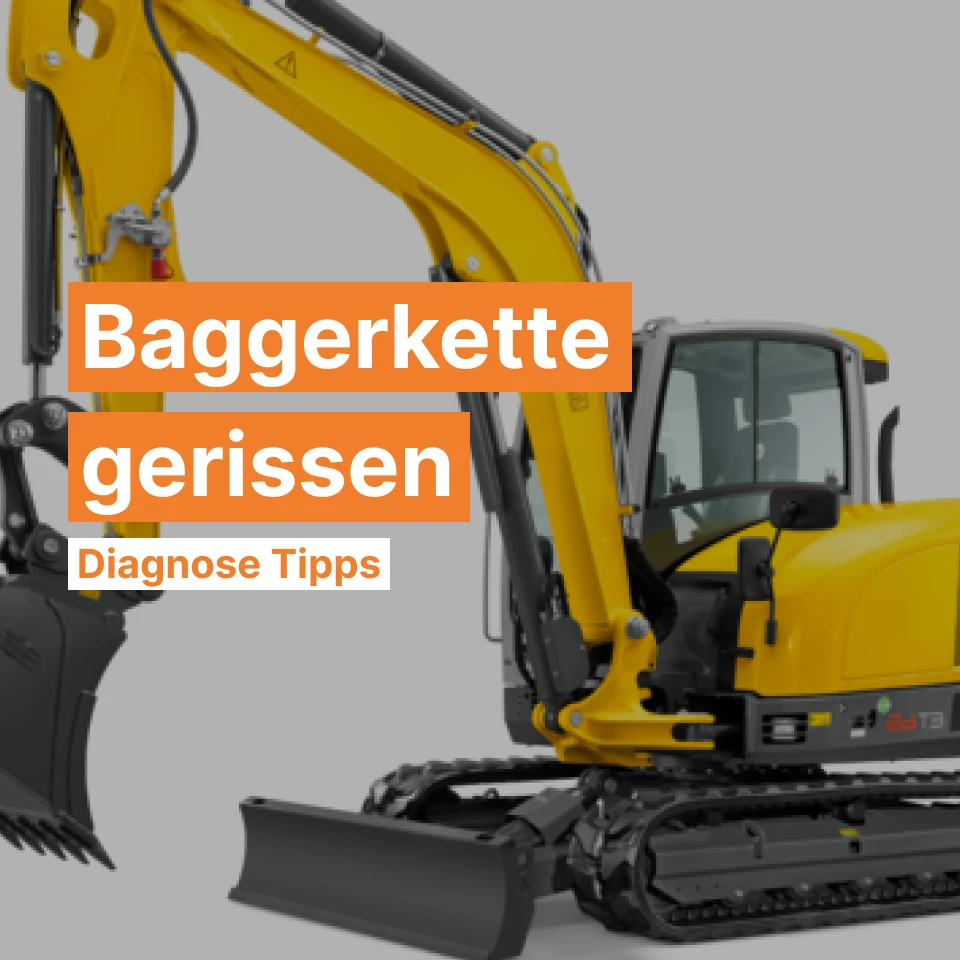 Baggerkette gerissen Baggerkette gerissen