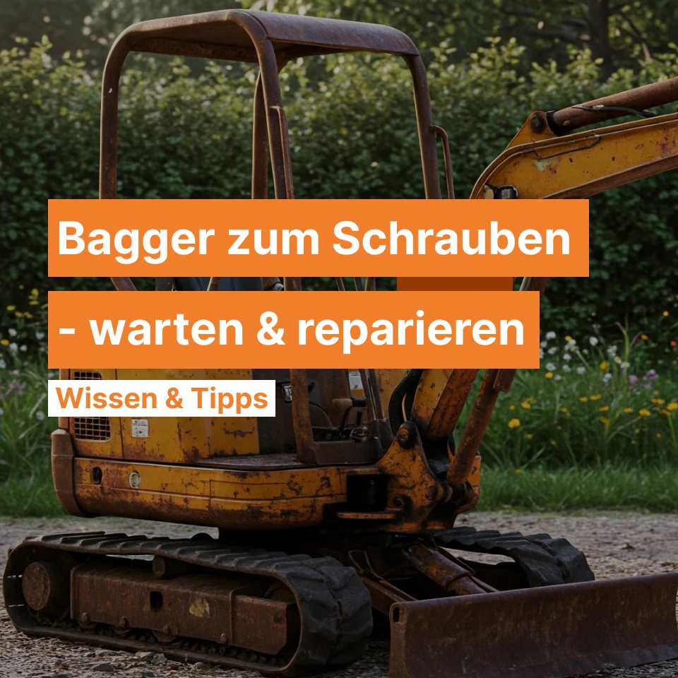Ratgeber zum Problem: Bagger zum Schrauben - Gebrauchte Maschine warten und reparieren Ratgeber zum Problem: Bagger zum Schrauben - Gebrauchte Maschine warten und reparieren