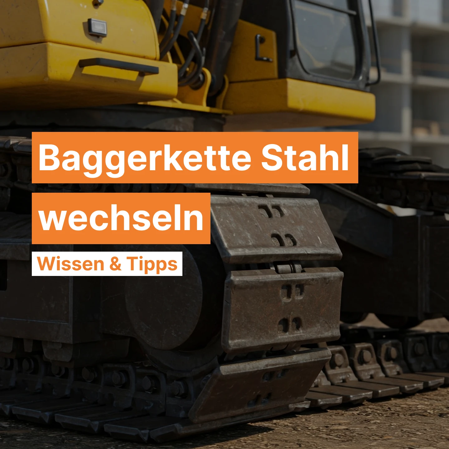 Baggerkette Stahl wechseln