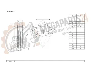 Antriebsrad WIRTGEN W 130 F - S/N: 1-9999 - Turas Antriebsrad WIRTGEN W 130 F - S/N: 1-9999 - Turas