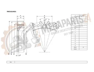 Antriebsrad LIEBHERR R952 HD (S/N: 264 | 500-799) - Turas Antriebsrad LIEBHERR R952 HD (S/N: 264 | 500-799) - Turas